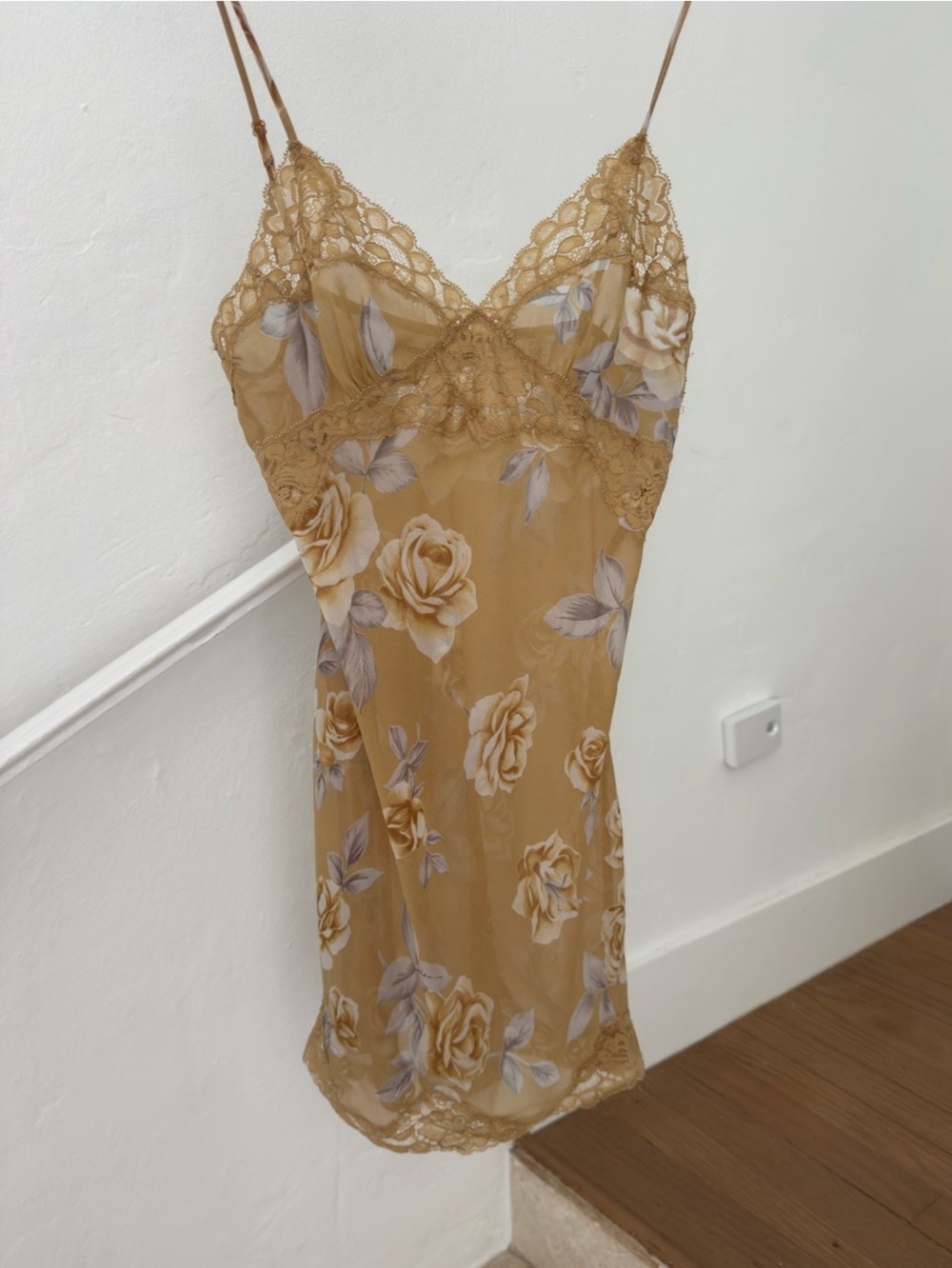 Victoria’s Secret Vintage Floral Lace Slip Dress XS